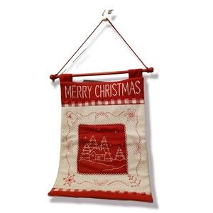 Felt Christmas Door Hanger Wall Decor Trees House